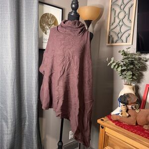 Zara Cozy Brown Poncho
